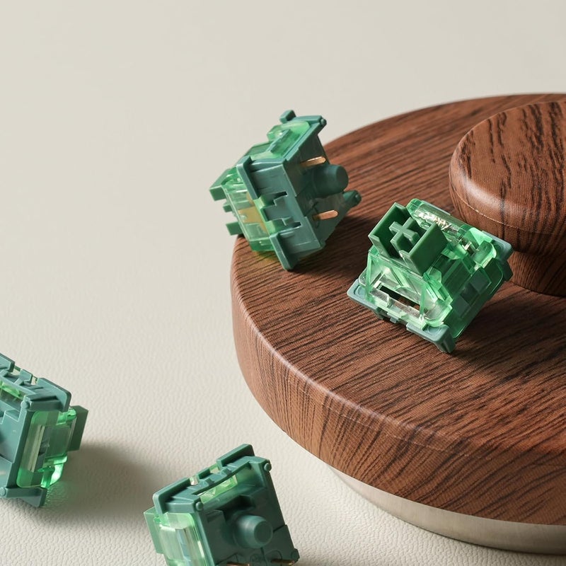 AKKO V3 Matcha Green Pro Keyboard Switch with Dustproof Stem for Mechanical Gaming Keyboard, 50gf Actuation Force Linear Switches Pre-Lubed Switch (45 pcs) - Image 5